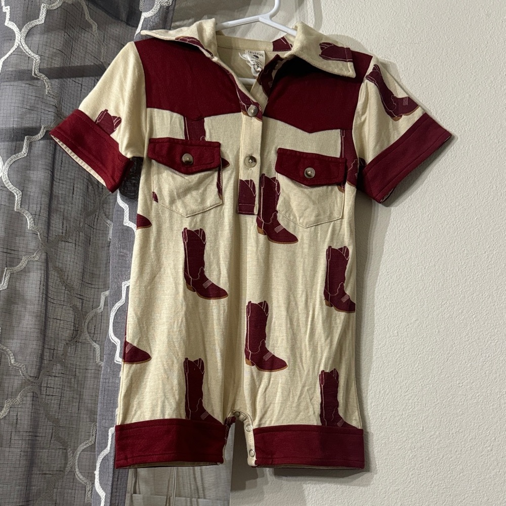 Kate Quinn short sleeve cowboy shortie size 18-24 months